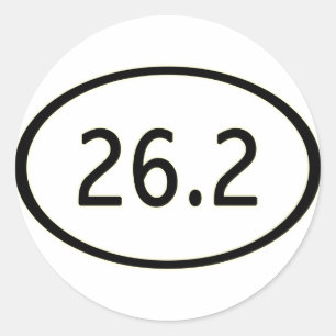 Autocollant 26,2 Miles