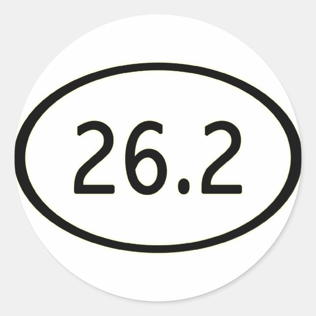 Autocollant 26,2 Miles (Devant)
