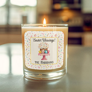 Autocollant 3 pouces, nom   Bénédictions de Pâques