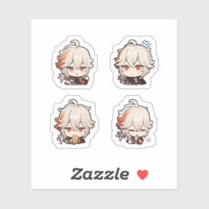 Autocollant 4 Pack Kaedehara Kazuha Genshin Impact