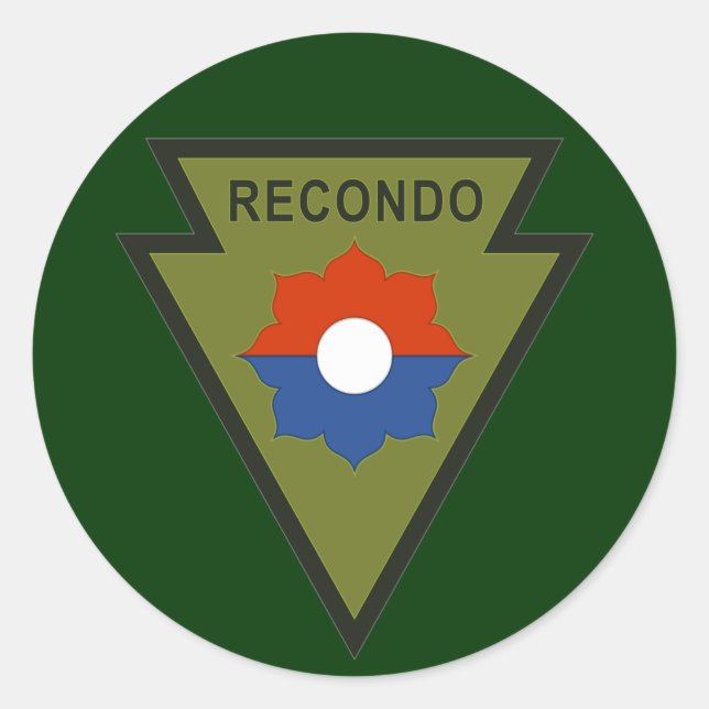 Autocollant 9th Inf Div Recondos (Devant)