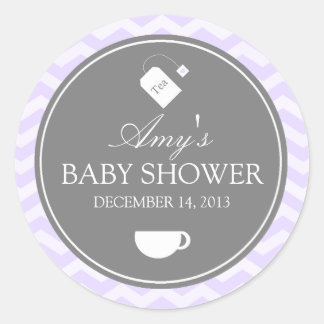 Autocollant à Baby shower de thé à haute teneur en