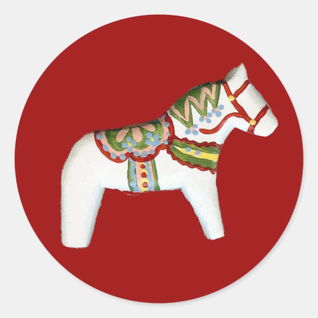 Autocollant à cheval blanc (Devant)