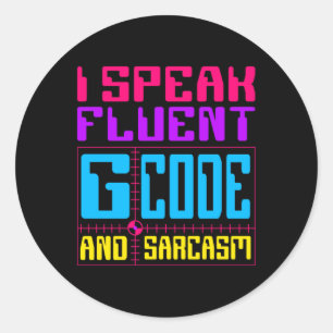 Autocollant à code G fluide cnc