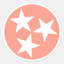 Autocollant à drapeau d'état du Tennessee trois ét