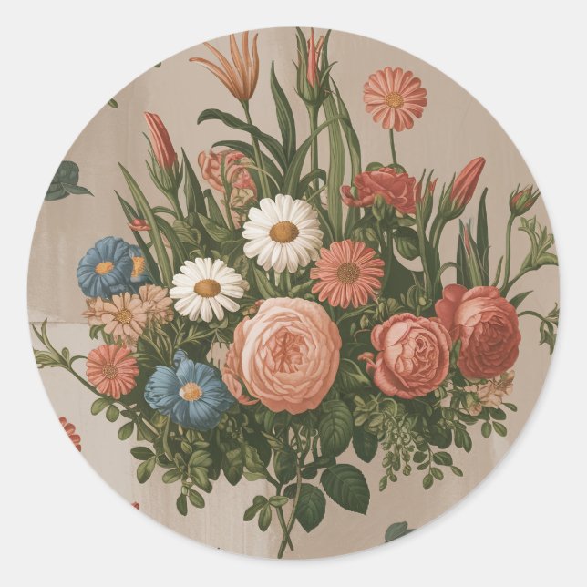 Autocollant à fleurs (Devant)