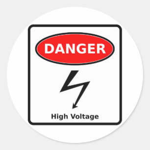 Autocollant à haute tension
