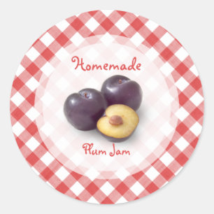 Autocollant à la confiture de prune