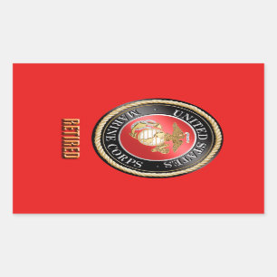 Autocollant à la retraite USMC