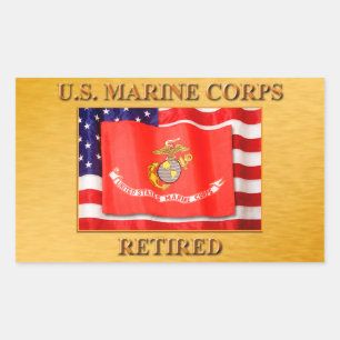 Autocollant à la retraite USMC