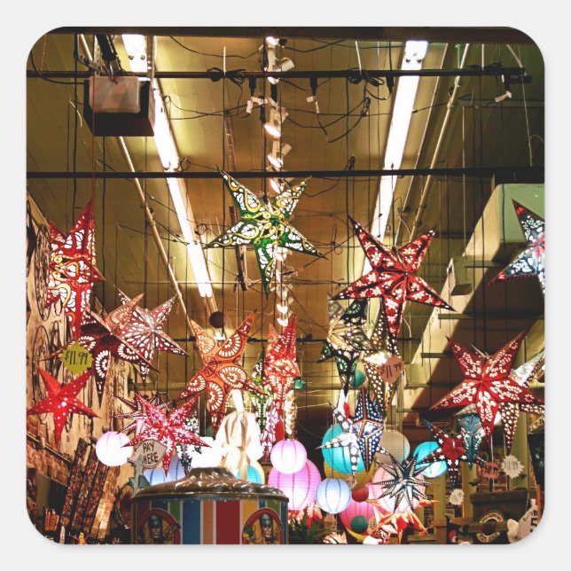 Autocollant à lampadaire en papier (Devant)