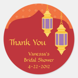 Autocollant à lanterne marocain