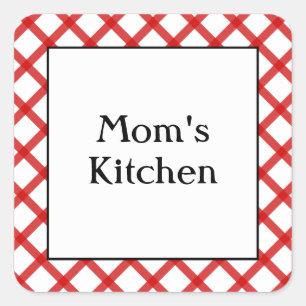 Autocollant à message personnalisé Cuisine de Mama