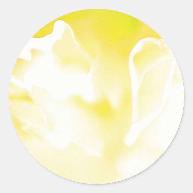 Autocollant à motif floral jaune (Devant)