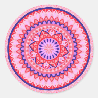 Autocollant à motif géométrique boho vibrant manda
