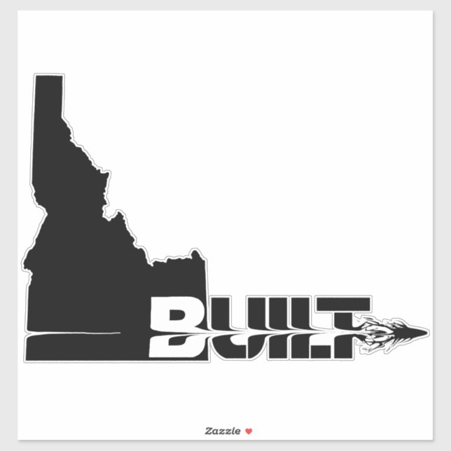 Autocollant à puces Idaho construit (Feuille)