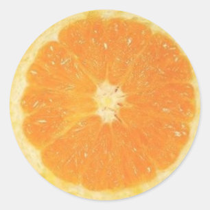 Autocollant à tranche orange