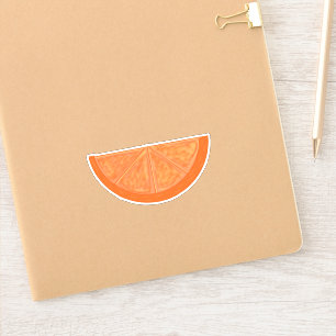 Autocollant à tranche orange