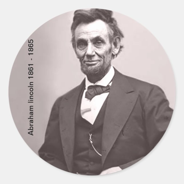 Autocollant Abraham lincoln (Devant)