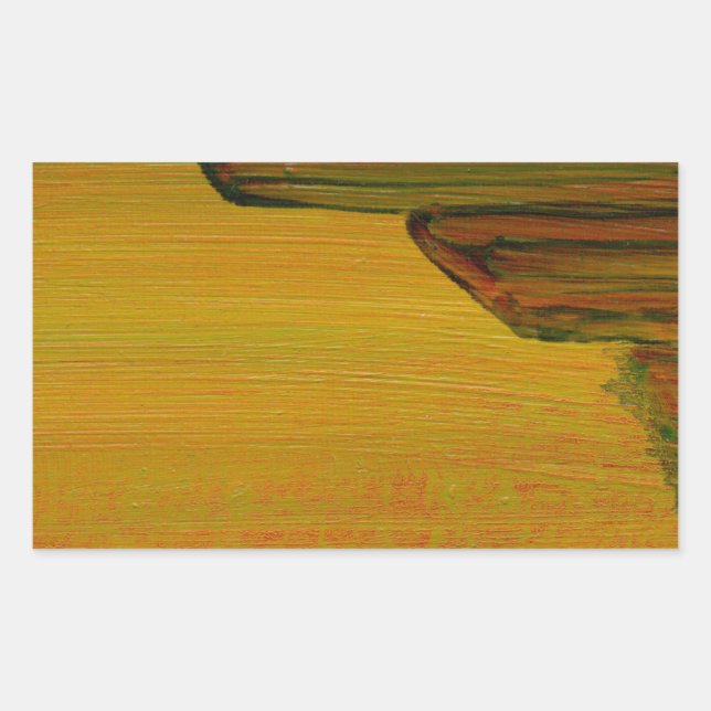 Autocollant Abstrait jaune (Devant)