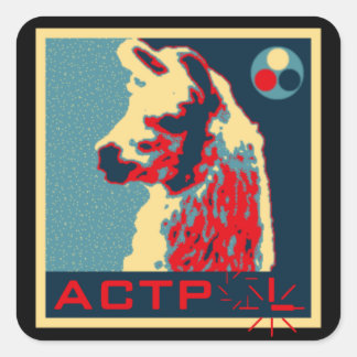 Autocollant ACTPolitique (Carré)