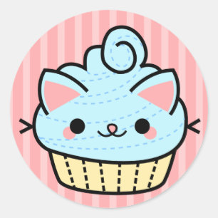 Autocollant adorable de petit gâteau de Kawaii