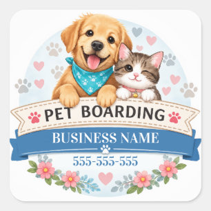 Autocollant adorable pour la pension pour animaux