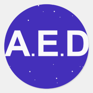 Autocollant AED