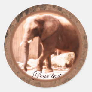 Autocollant africain éléphant