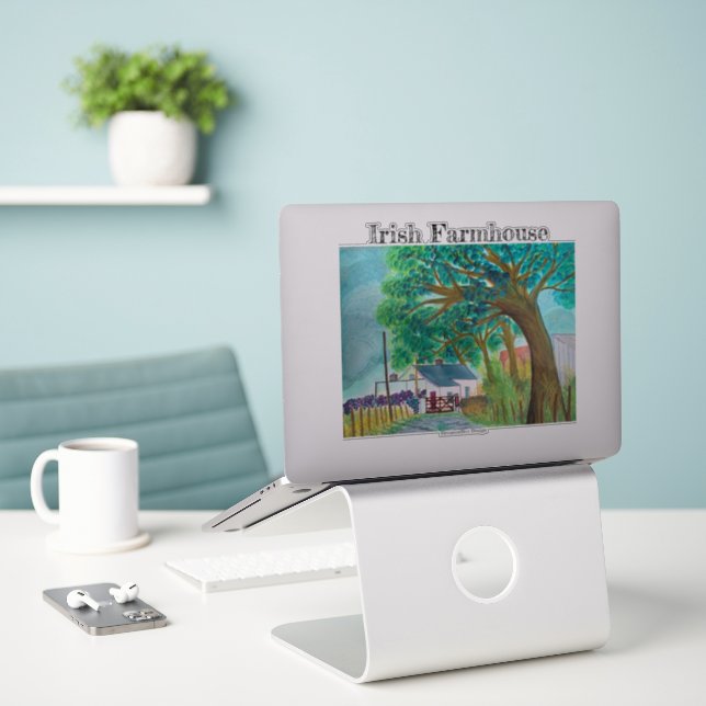 Autocollant agricole irlandais (Ordinateur portable sur le bureau)