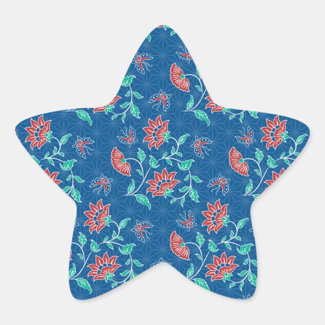 Autocollant Aiyana Floral Batik Star (Devant)