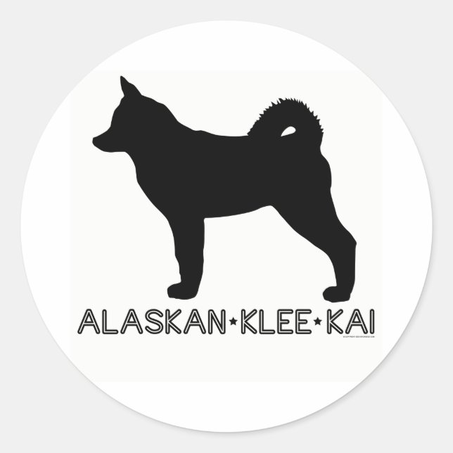 Autocollant Alaskan Klee Kai (Devant)