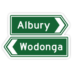 Autocollant Albury Wodonga Australie