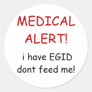 Autocollant ALERT Médicale