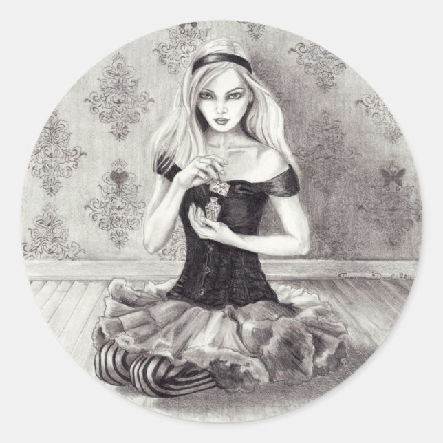 Autocollant Alice Alice au pays des merveilles (Devant)