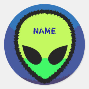 Autocollant alien personnalisé
