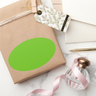 Autocollant Alien vert ovale