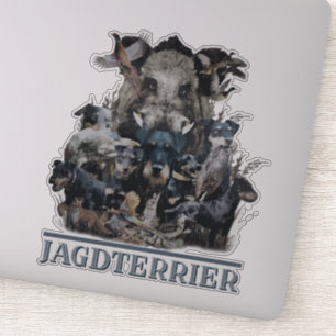 Autocollant allemand Jagdterrier