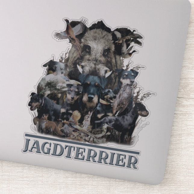 Autocollant allemand Jagdterrier (Détail)