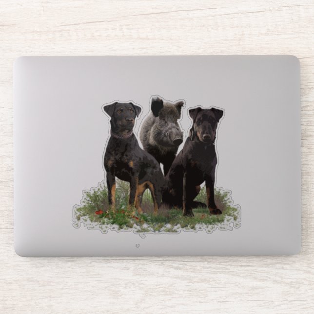 Autocollant allemand Jagdterrier (Ordinateur)