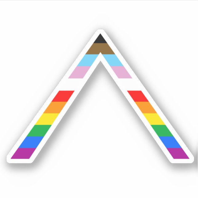Autocollant Ally Progress Pride (Devant)