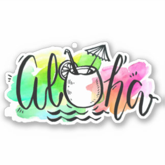 Autocollant Aloha