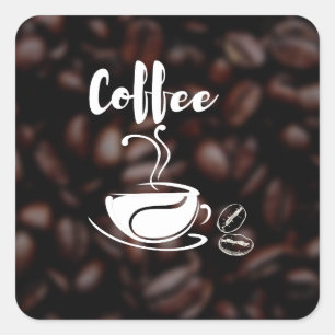 Autocollant Amateur de Café Vintage   club de café