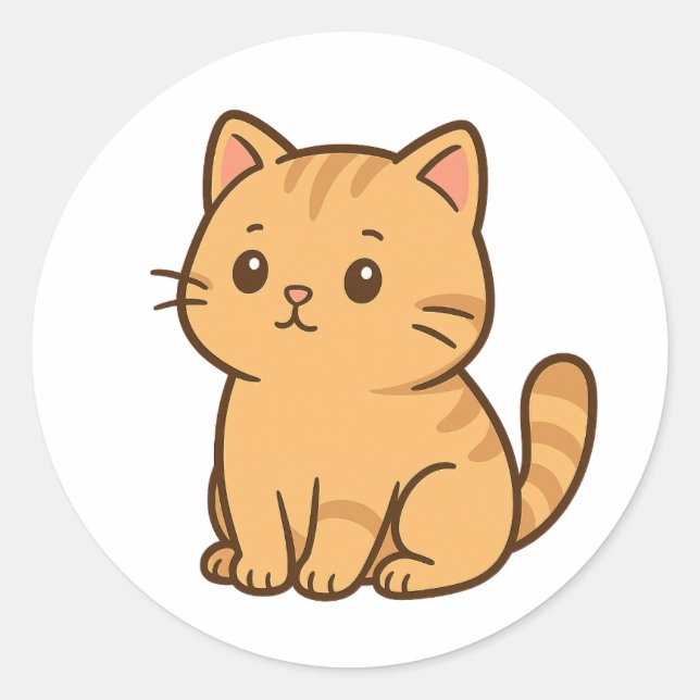 autocollant amoureux des chats (Devant)