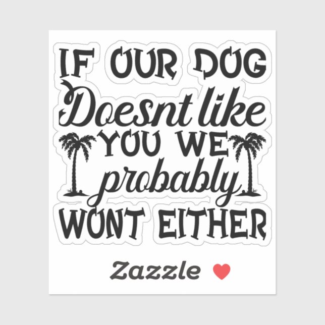 Autocollant Amoureux des chiens | Sticker pour chi (Feuille)