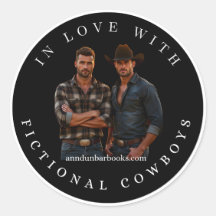 Autocollant Amoureux des Cowboys Fictionnels