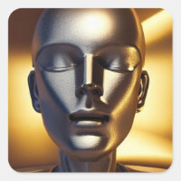 Autocollant Android couchant