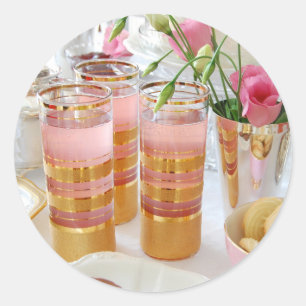 Autocollant anglais de limonade de rose de thé