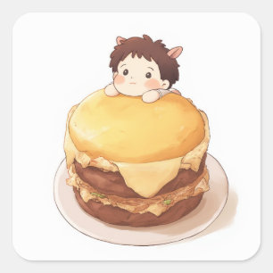 Autocollant Anime adorable