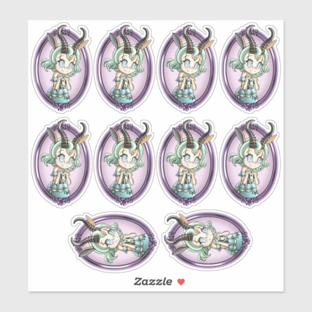 Autocollant Antelopes (Feuille)